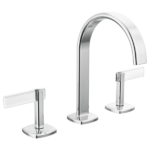 Brizo 65367LF-PCLHP-ECO--HL5368-PCCL Allaria® Widespread Lavatory Faucet with Square Spout - Less Handles