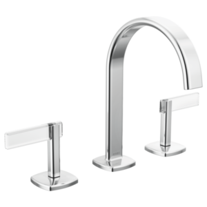 Brizo 65367LF-PCLHP-ECO--HL5368-PCCL Allaria® Widespread Lavatory Faucet with Square Spout - Less Handles