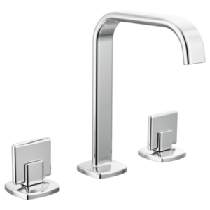 Brizo 65368LF-PCLHP-ECO--HK5367-PC Allaria® Widespread Lavatory Faucet with Square Spout - Less Handles