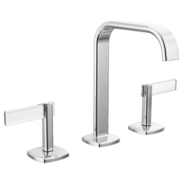 Brizo 65368LF-PCLHP-ECO--HL5368-PCCL Allaria® Widespread Lavatory Faucet with Square Spout - Less Handles