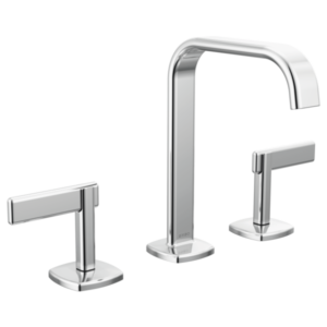 Brizo 65368LF-PCLHP-ECO--HL5368-PC Allaria® Widespread Lavatory Faucet with Square Spout - Less Handles