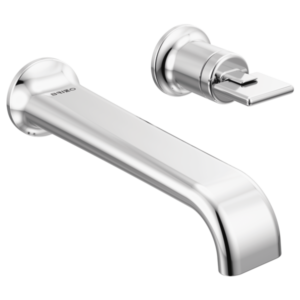 Brizo T65767LF-PCLHP-ECO--HK5867-PC--R85800 Two-Hole, Single-Handle Wall Mount Lavatory Faucet - Less Handle 1.2 GPM