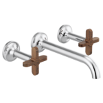 Odin wall-mount lavatory faucet in Luxe Gold