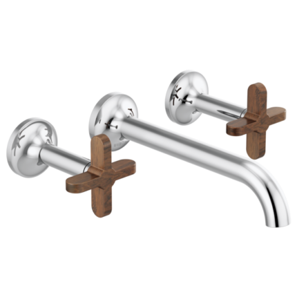 Odin wall-mount lavatory faucet in Luxe Gold