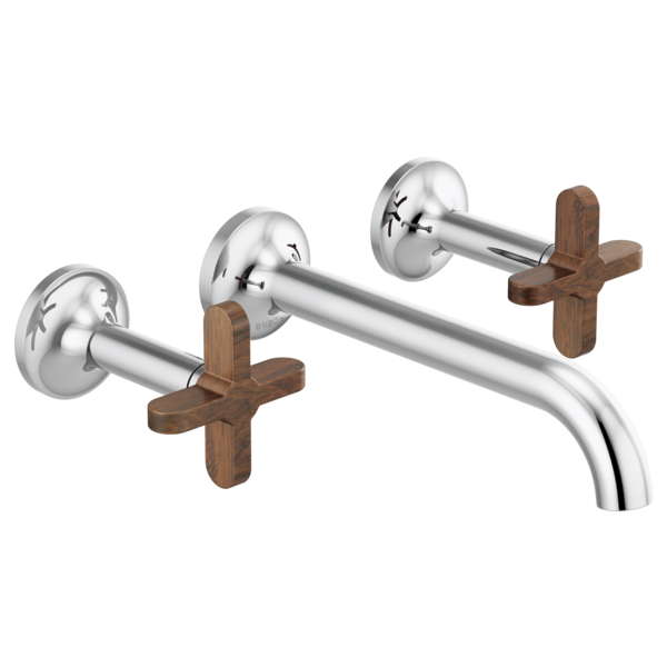 Brizo T65875LF-PCLHP--HX5875-PCWD--R65800 Odin® Two-Handle Wall Mount Lavatory Faucet - Less Handles