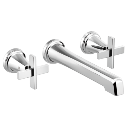 Brizo Levoir Wall Mount Lavatory Faucet in Luxe Gold Finish