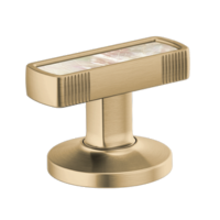 Widespread Lavatory Knob with Mother of Pearl Inlay Handle Kit HI5306-GLPL