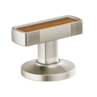 Widespread Lavatory Knob with Wood Inlay Handle Kit HI5306-NKWD
