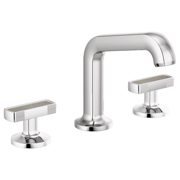Brizo 65307LF-PCLHP-ECO--HI5306-PCCT Kintsu® Widespread Lavatory Faucet with Angled Spout - Less Handles 1.2 GPM