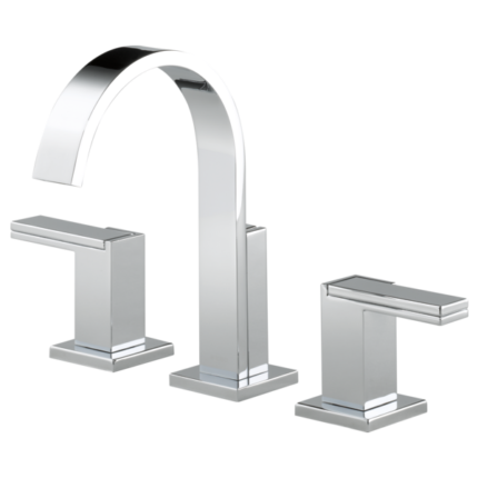 Brizo Siderna Widespread Lavatory Faucet in Polished Chrome – AquaLuxe Canada