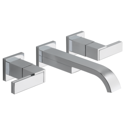 Brizo Siderna Wall Mount Lavatory Faucet 1.2 GPM in Polished Chrome – AquaLuxe Canada