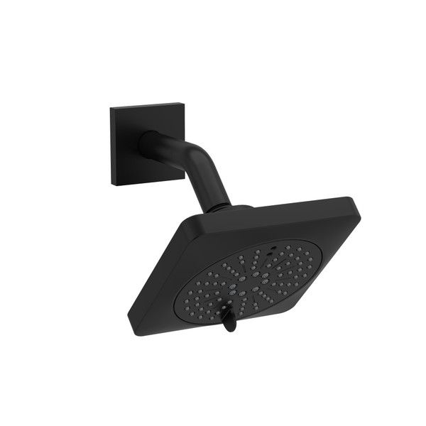 5" 6-Function Showerhead With Arm - Black | Model Number: 343BK-WS