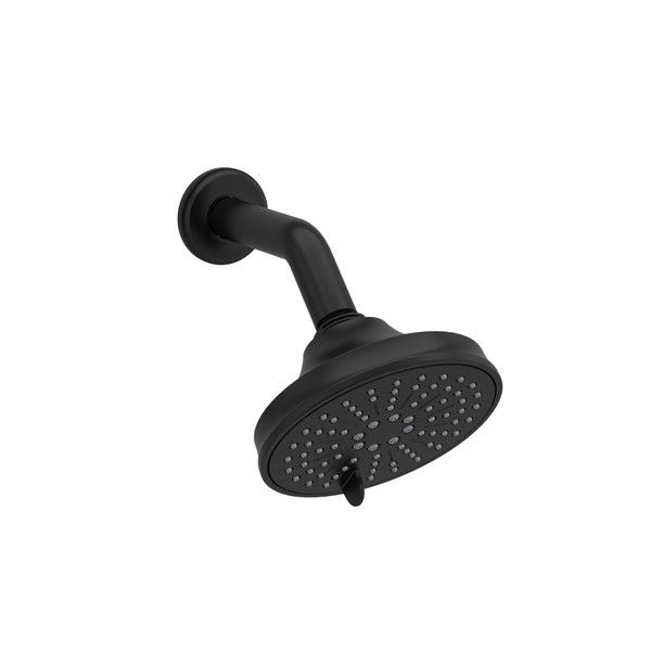 5" 6-Function Showerhead With Arm - Black | Model Number: 356BK