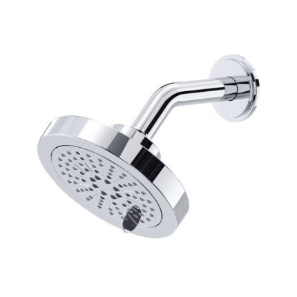 5" 6-Function Showerhead With Arm - Chrome | Model Number: 386C-15