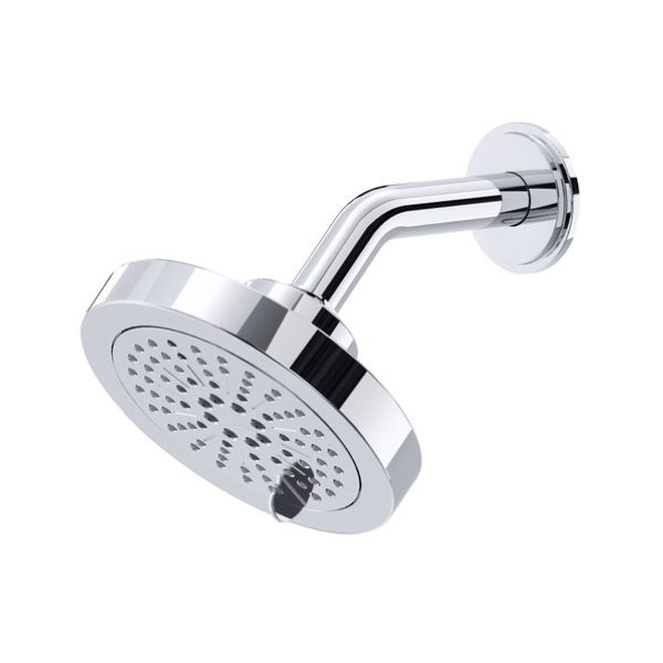 5" 6-Function Showerhead With Arm - Chrome | Model Number: 386C