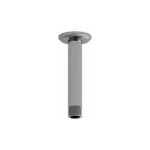 6" Ceiling Mount Shower Arm w/ Round Flange - Black 558