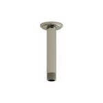 6" Ceiling Mount Shower Arm w/ Round Flange - Black 558BN