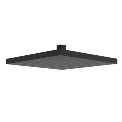 8" Rain showerhead - Black | Model Number: 458BK