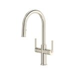 Riobel Authentica™ Two Handle Pull-Down Kitchen Faucet with C-Spout AU801 - Image 3