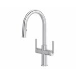 Riobel Authentica™ Two Handle Pull-Down Kitchen Faucet with C-Spout AU801 - Image 4