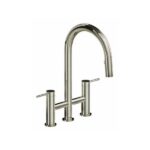 Riobel Azure™ Bridge Pull-Down Kitchen Faucet With C-Spout AZ400 - Image 2