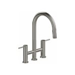 Riobel Azure™ Bridge Pull-Down Kitchen Faucet With C-Spout AZ400 - Image 3
