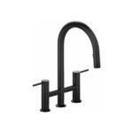 Riobel Azure™ Bridge Pull-Down Kitchen Faucet With C-Spout AZ400 - Image 4