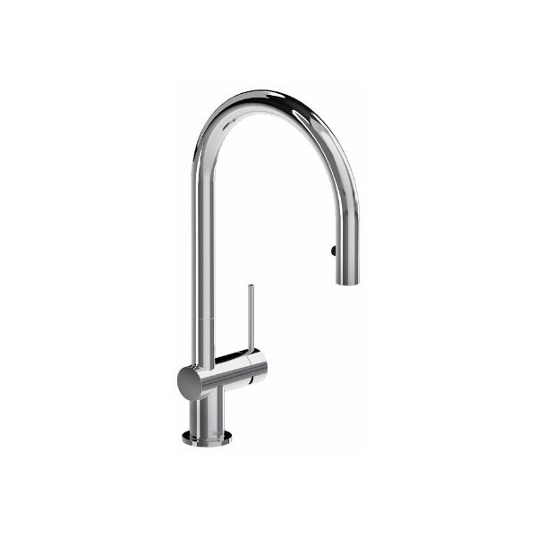 Riobel Azure™ Pull-Down Kitchen Faucet With C-Spout AZ201