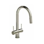 Riobel Azure™ Two Handle Pull-Down Kitchen Faucet With C-Spout AZ801 - Image 5