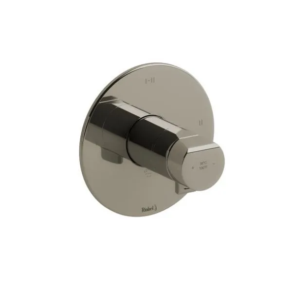 DISCONTINUED Parabola™ 1_2_ Therm & Pressure Balance Trim With 3 Functions - Polished Nickel