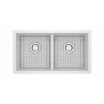 Riobel Fonsa™ 33" Double Bowl Undermount Quartz Kitchen Sink FAUM3318LD