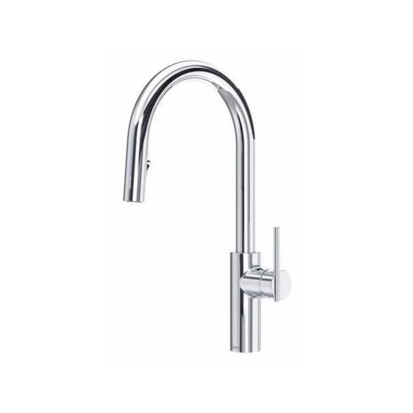 Lateral™ Pull-Down Kitchen Faucet With C-Spout - Chrome Model Number LT201C (2) House of Rohl Lateral™ Pull-Down Kitchen Faucet With C-Spout SKU: LT201 - Image 1