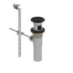 Lavatory Pop-Up Drain With Overflow P170BK