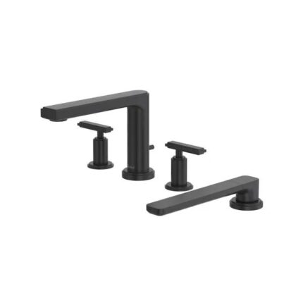 _Manifesto™ 4-Hole Deck Mount Tub Filler - Black _ Model Number_ MF12LBK