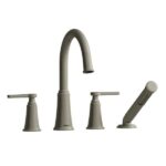 House of Rohl Momenti™ 4-Hole Deck-Mount Tub Filler with C-Spout MMRD12 - Image 3