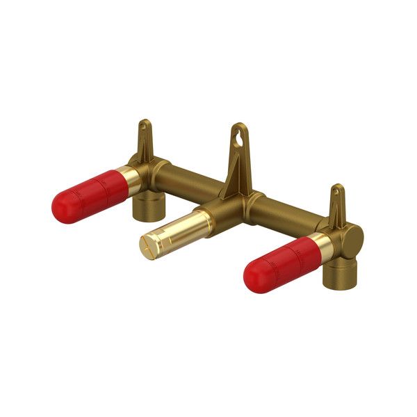 Wall Mount Two Handle Widespread Rough-in Valve - N/A | Model Number: RH08WM