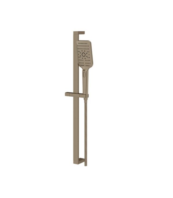 AQUABRASS Complete Square 28-Inch 3-Function Shower Rail 12884 - Image 2