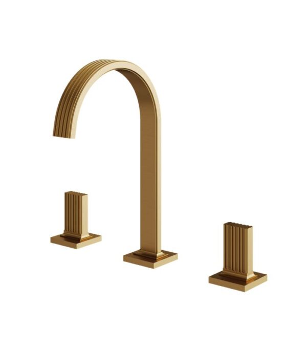 Aquabrass Tosca Widespread Lavatory Faucet Solid Brass SKU 34716 - Image 3