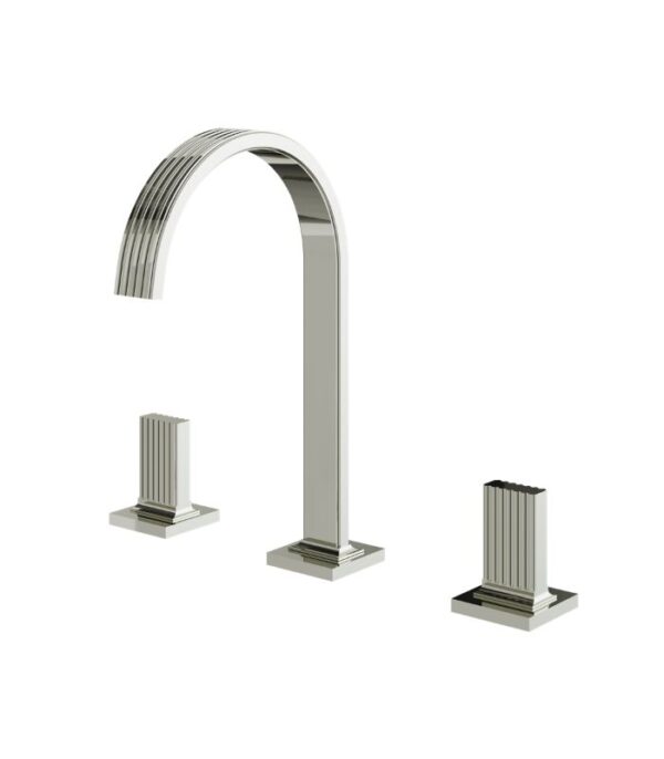 Aquabrass Tosca Widespread Lavatory Faucet Solid Brass SKU 34716 - Image 2
