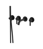 Aquabrass Ariston Wall-Mount Tub Filler with Handshower 47004BBC - Image 3