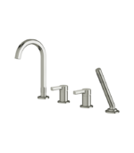 Aquabrass Ariston 4-Piece Deck-Mount Tub Filler with Handshower 47017BBC - Image 7