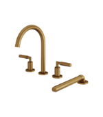 Aquabrass Aria 18" 4-Piece Deck-Mount Tub Filler with Handshower 48018BBC - Image 6