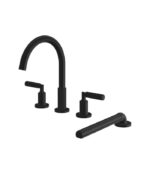Aquabrass MONTEBELLO 4-Piece Deck Mount Tub Filler with Handshower 49018 - Image 3