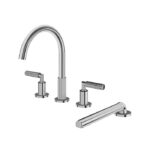 Aquabrass MONTEBELLO 4-Piece Deck Mount Tub Filler with Handshower 49018
