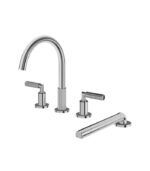 Aquabrass MONTEBELLO 4-Piece Deck Mount Tub Filler with Handshower 49018