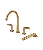 Aquabrass MONTEBELLO 4-Piece Deck Mount Tub Filler with Handshower 49018 - Image 5