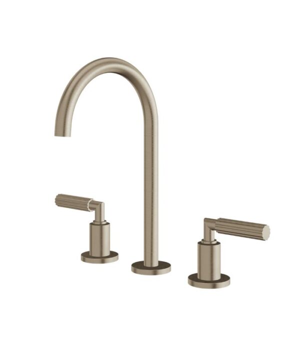 Aquabrass Montecarlo 4-Piece Deck Mount Tub Filler with Handshower and 2 Mixers 50018 - Image 2
