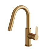 Aquabrass Barley Pull-Down Kitchen Faucet Brushed Nickel 6545BN - Image 2