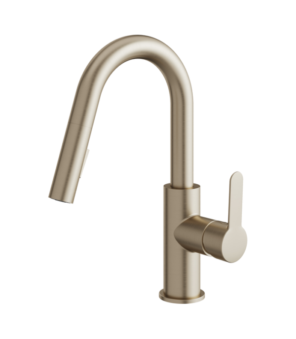 Aquabrass Barley Pull-Down Kitchen Faucet Brushed Nickel 6545BN - Image 4