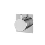 Aquabrass Square / Round 3-Way Non-Shared Diverter Trim Set 93832